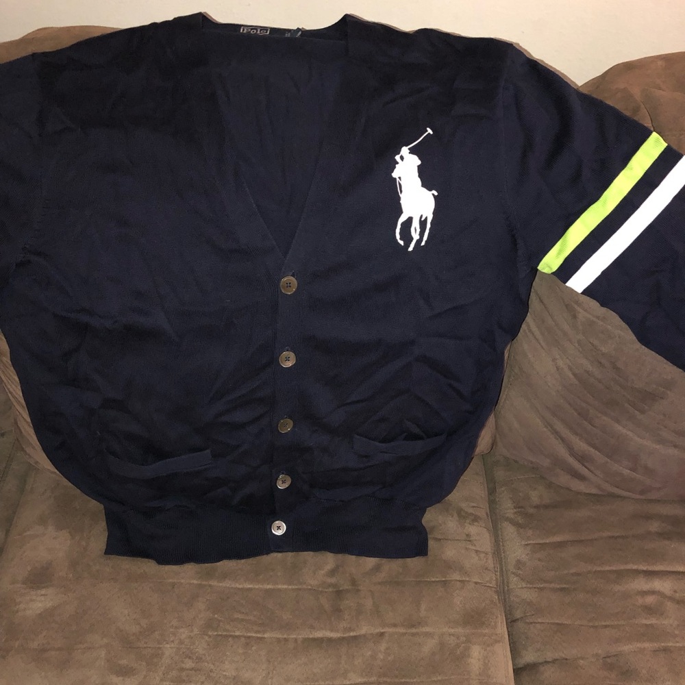 Men’s Polo Ralph Lauren big pony cardigan 👌🏾👍🏾
